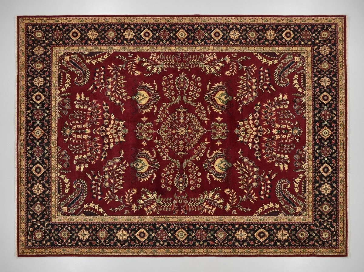 Burgundy Mahal Allover