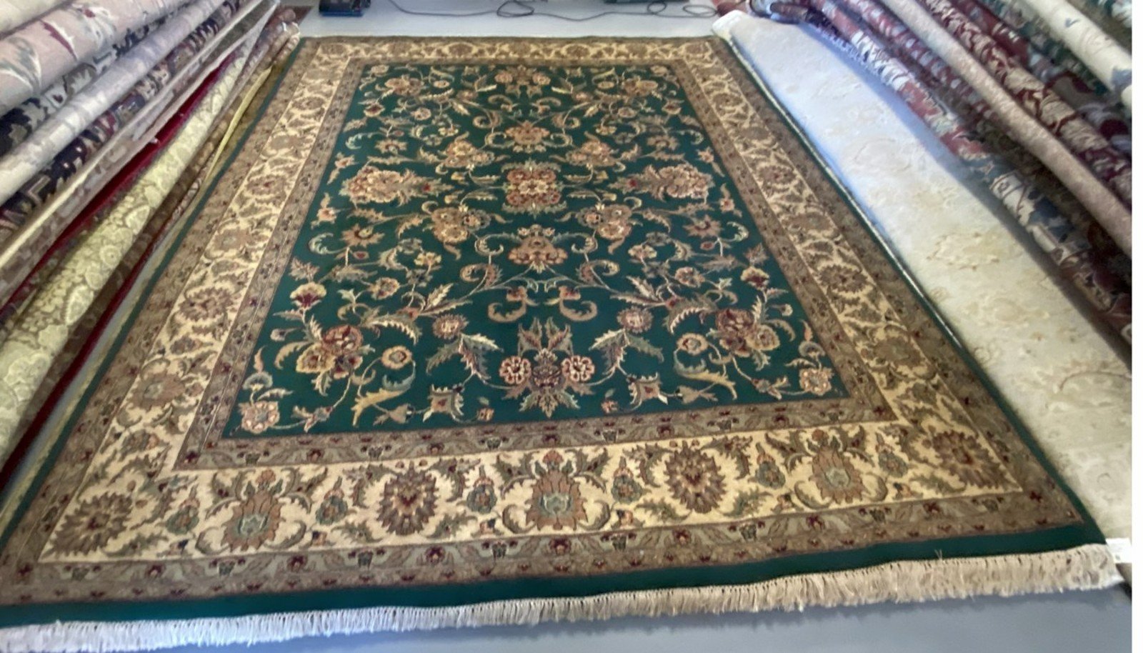 Green Kashan Medallion