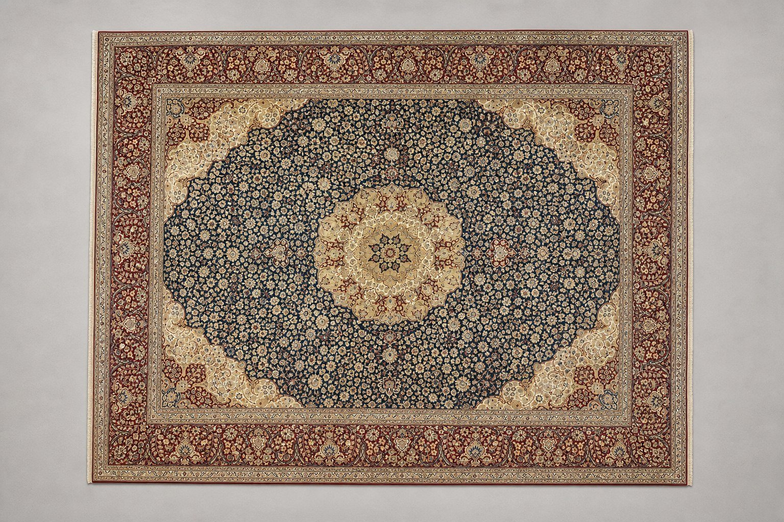 Navy Nain Medallion