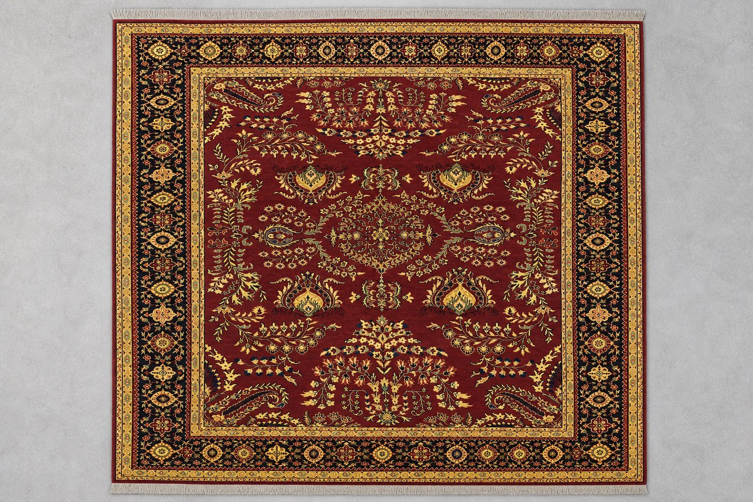 Red Kashan Floral