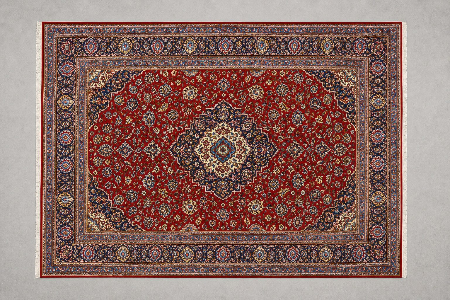 Red Kashan Medallion