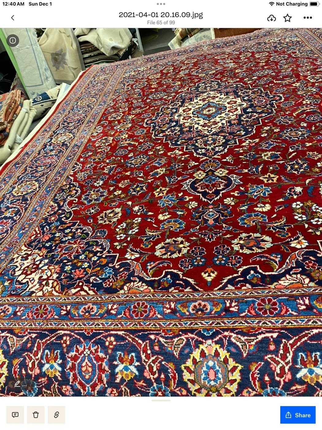 Red Kashan Medallion