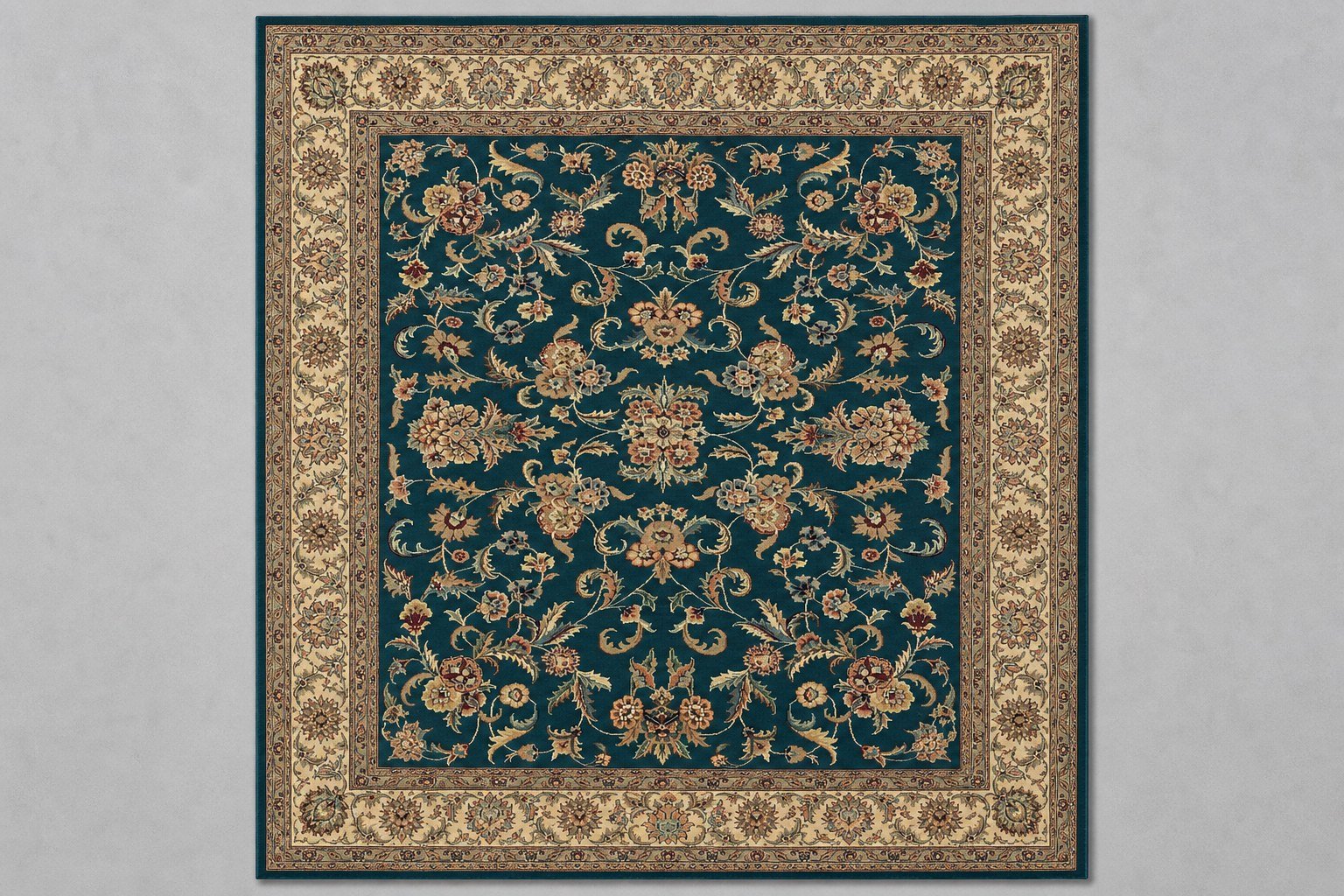 Teal Tabriz Medallion