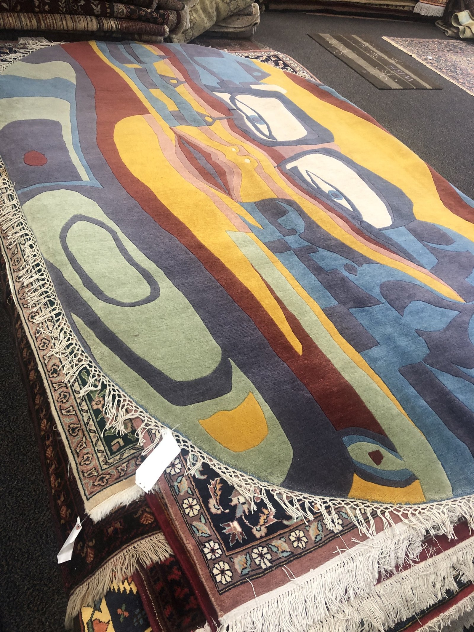 Multicolor Modern Abstract Rug
