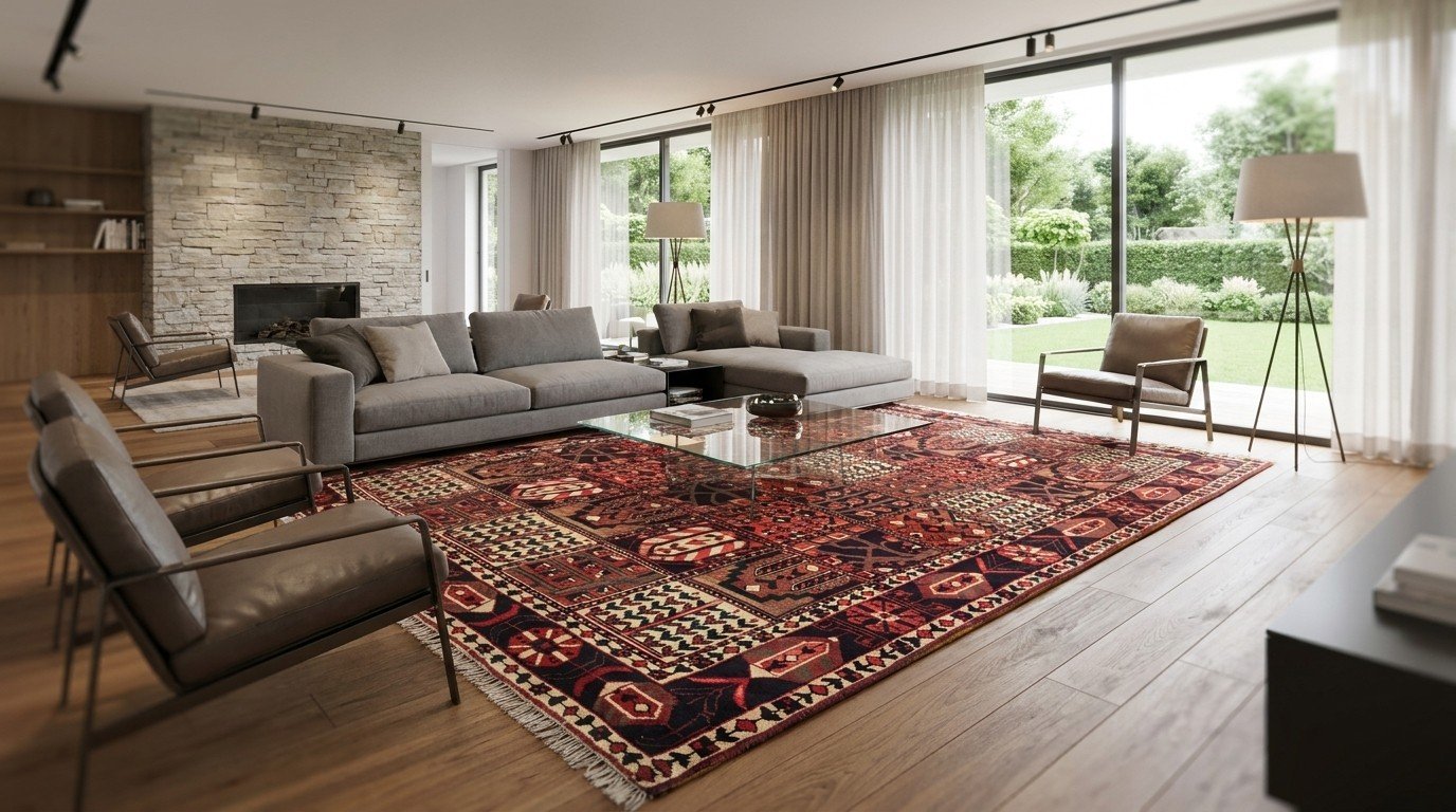 Tribal Diamond Medallion Runner