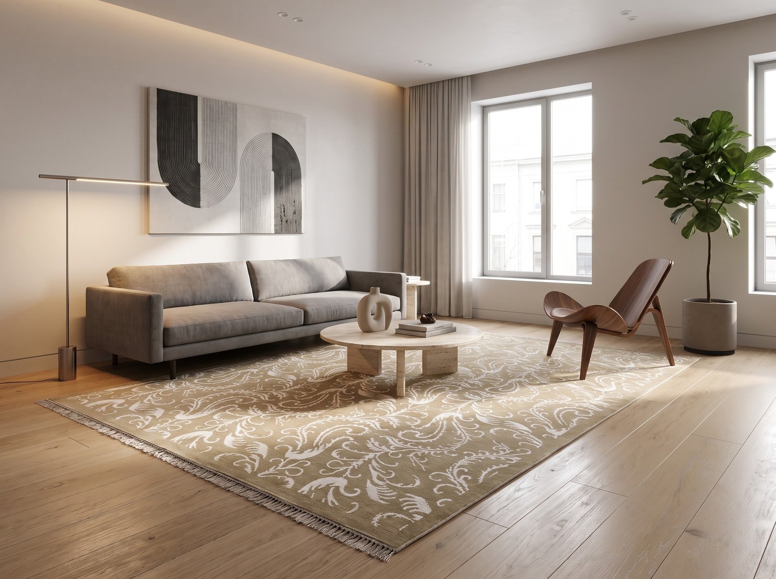 Gray Swirl Modern