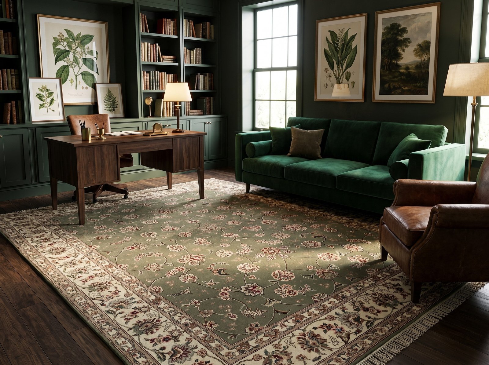 Sage Floral Persian