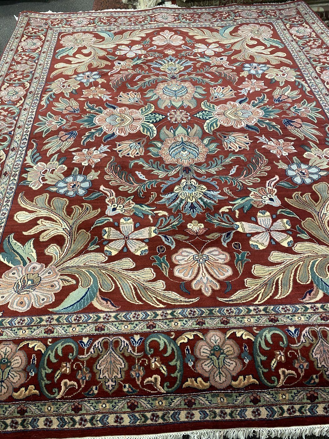 Burgundy Floral Kashan